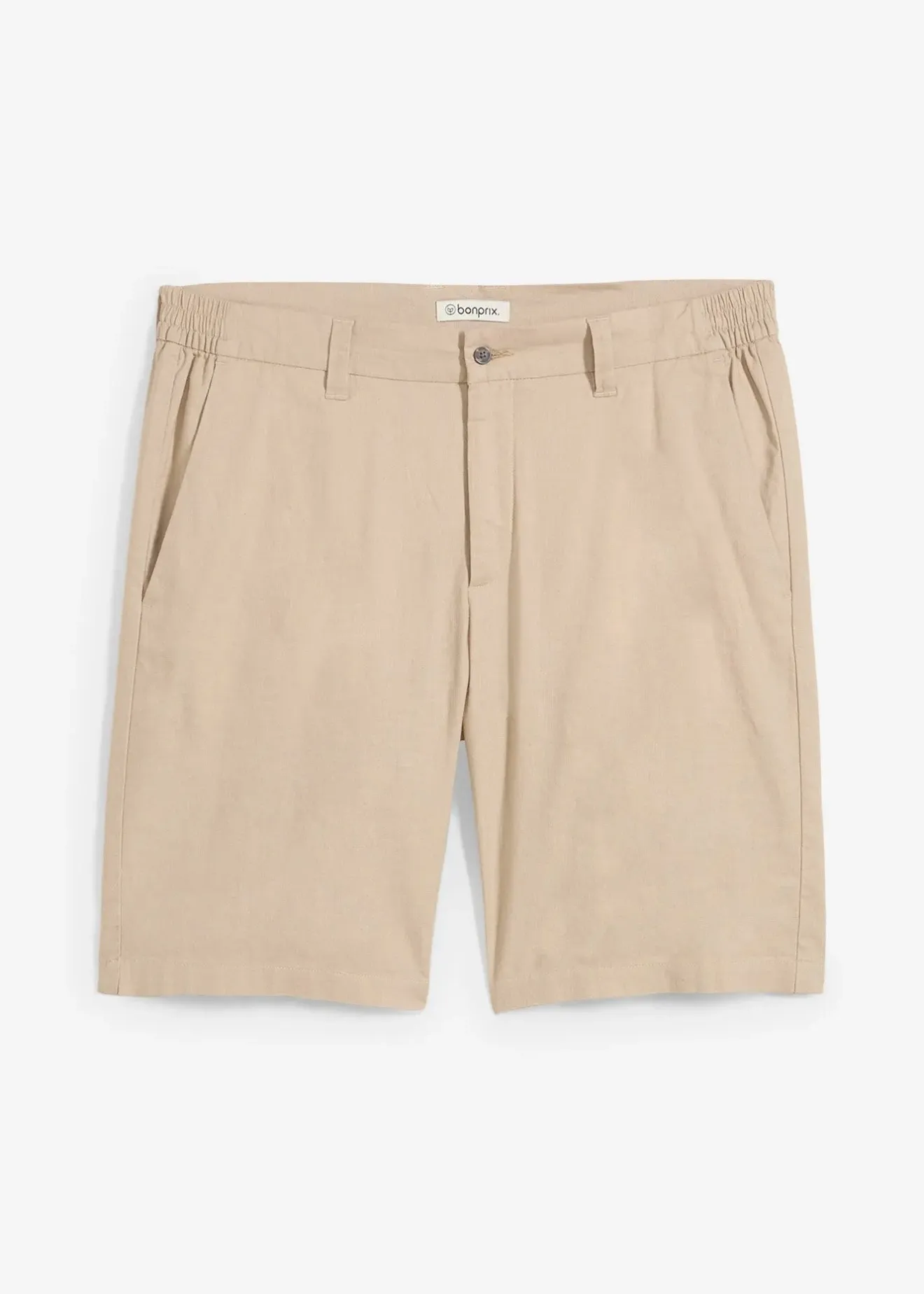 Homme bonprix Shorts|Pantalons|Bermuda chino en lin mélangé, Regular