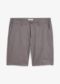 bonprix Bermuda chino en lin mélangé, Regular|Homme Shorts|Pantalons