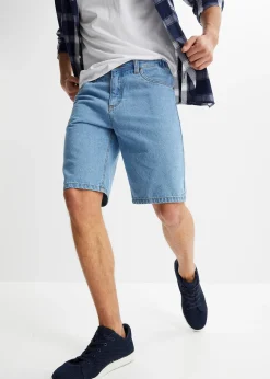 bonprix Bermuda classique en jean avec taille élastiquée|Homme Shorts|Jeans