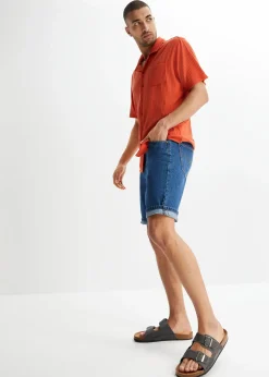 Homme bonprix Shorts|Jeans|Bermuda classique en jean avec taille élastiquée