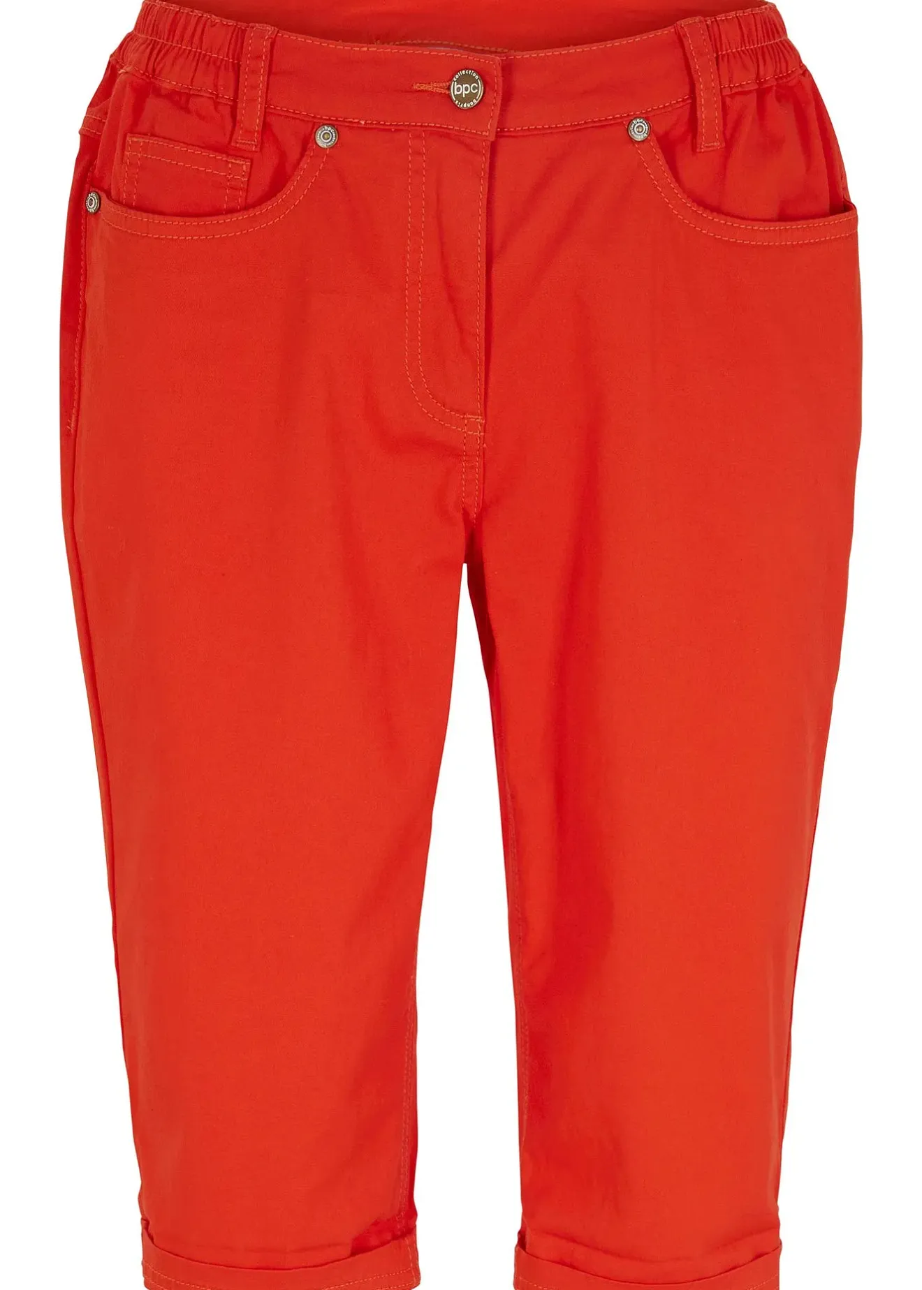 Femme bonprix Shorts|Pantalons|Bermuda coton avec taille confortable