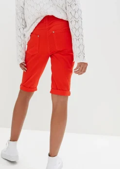 Femme bonprix Shorts|Pantalons|Bermuda coton avec taille confortable