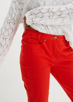 Femme bonprix Shorts|Pantalons|Bermuda coton avec taille confortable