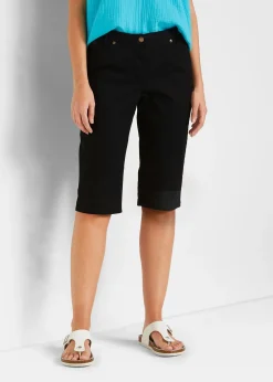 bonprix Bermuda coton avec taille confortable|Femme Shorts|Pantalons