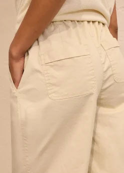 bonprix Bermuda effet paper touch en coton extensible|Femme Shorts|Pantalons