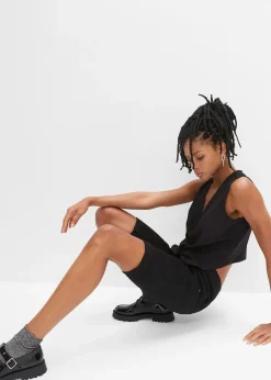 bonprix Bermuda en coton extensible|Femme Shorts|Pantalons