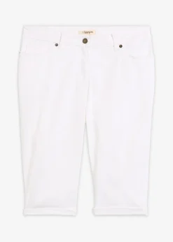 bonprix Bermuda en jean à revers, taille mi-haute|Femme Shorts|Jeans