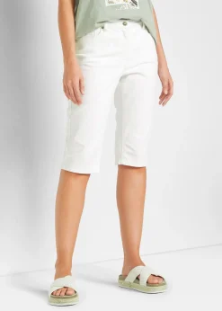 bonprix Bermuda en jean à revers, taille mi-haute|Femme Shorts|Jeans