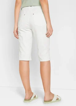 bonprix Bermuda en jean à revers, taille mi-haute|Femme Shorts|Jeans