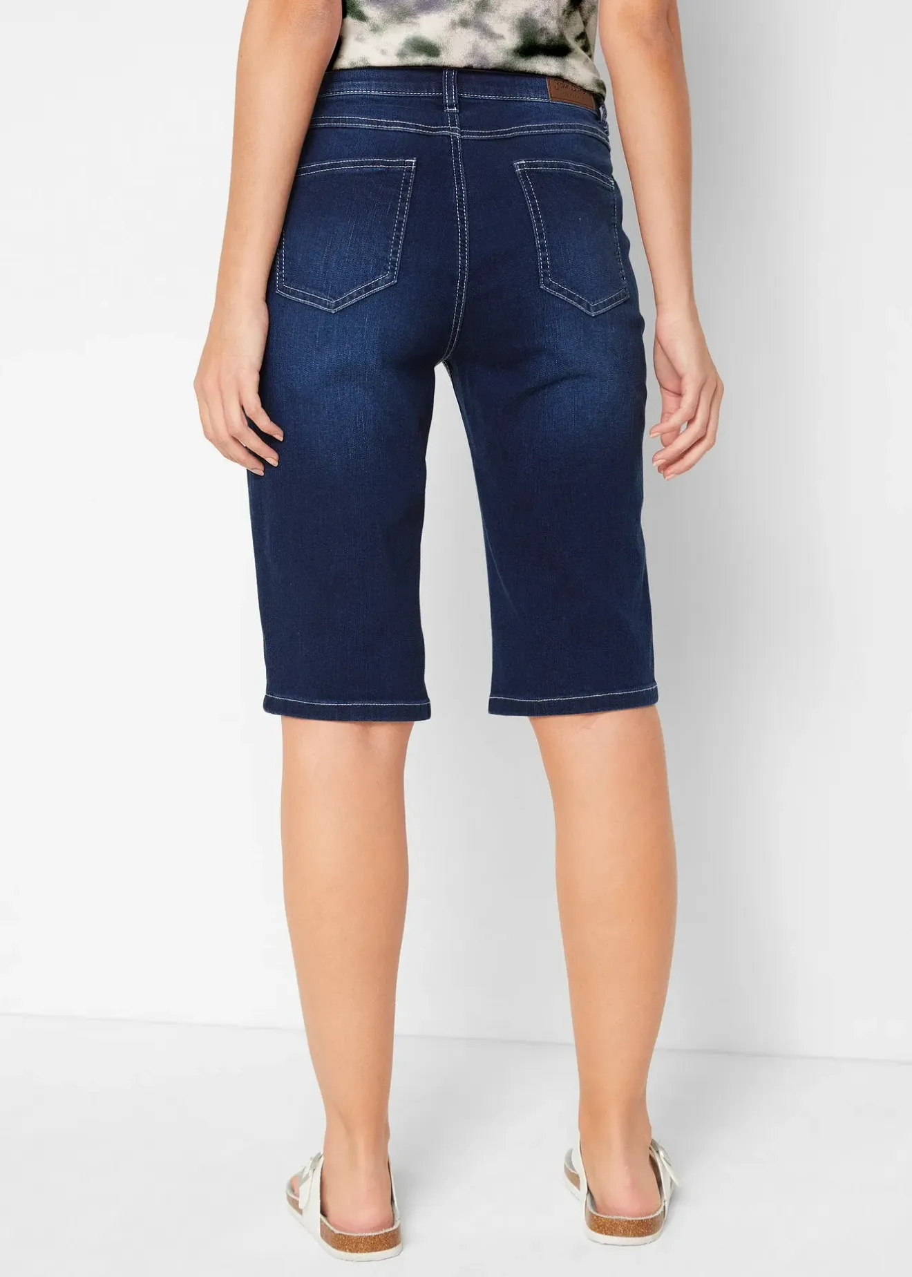 bonprix Bermuda en jean confort stretch|Femme Jeans