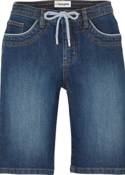 bonprix Bermuda en jean, coupe slim, taille mi-haute|Femme Shorts|Jeans