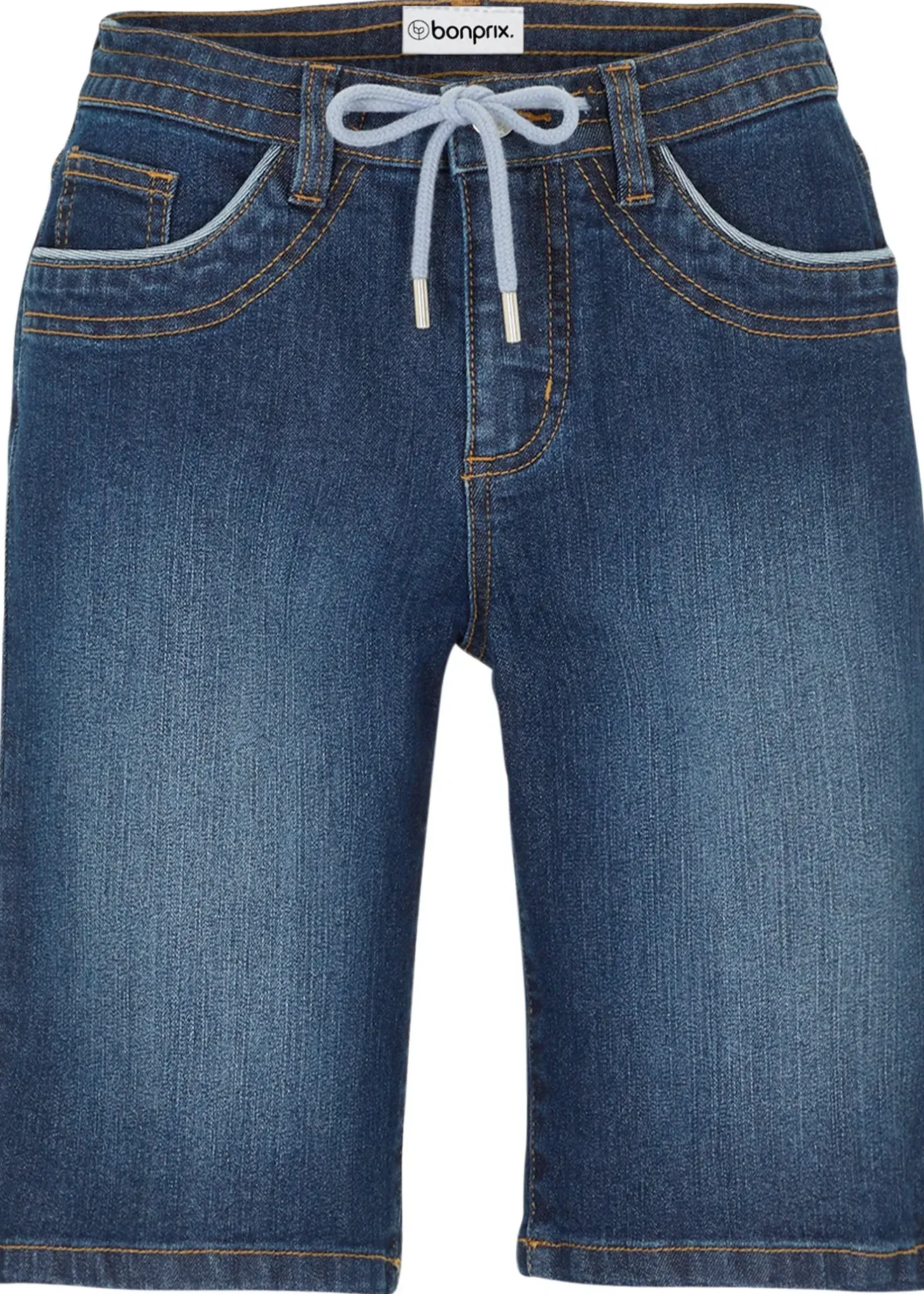 bonprix Bermuda en jean, coupe slim, taille mi-haute|Femme Shorts|Jeans