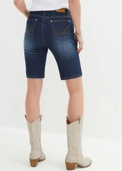 bonprix Bermuda en jean, coupe slim, taille mi-haute|Femme Shorts|Jeans