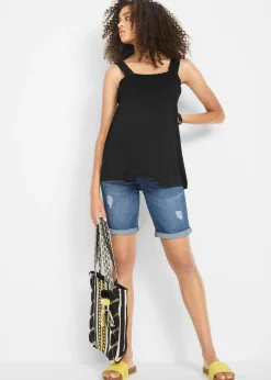 Femme bonprix Femme Enceinte|Bermuda en jean de grossesse, Regular