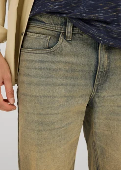 bonprix Bermuda en jean délavé effet sali, Regular|Homme Shorts|Jeans