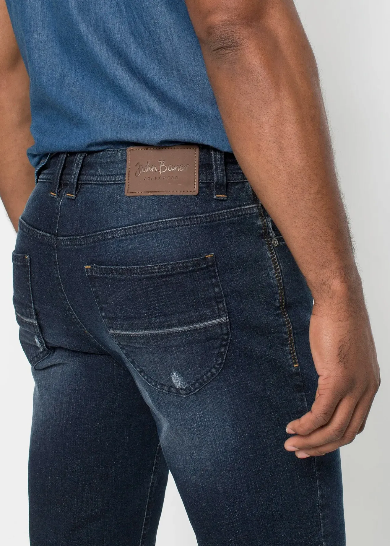 bonprix Bermuda en jean extensible, slim|Homme Shorts|Jeans