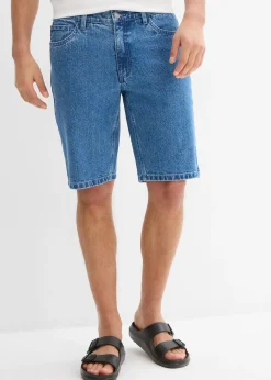 bonprix Bermuda en jean extensible, loose|Homme Shorts|Jeans
