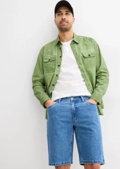 bonprix Bermuda en jean extensible, loose|Homme Shorts|Jeans