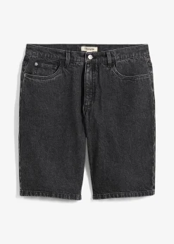 Homme bonprix Shorts|Jeans|Bermuda en jean extensible, loose