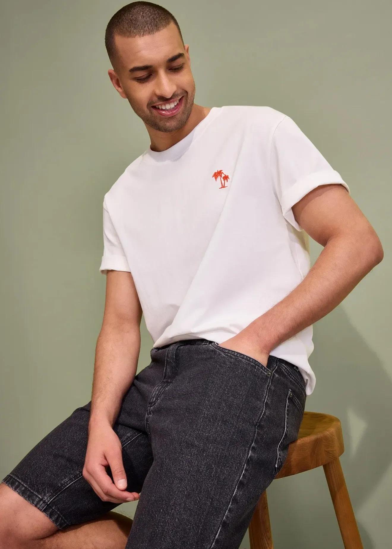 Homme bonprix Shorts|Jeans|Bermuda en jean extensible, loose