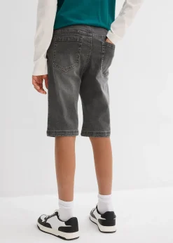 Enfant bonprix Vêtements Enfant|Garçons 9-16 Ans·Shorts|Bermuda en jean extensible à taille élastiquée, Regular