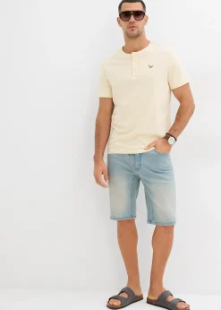 Homme bonprix Shorts|Jeans|Bermuda en jean extensible avec entrejambe renforcé, regular