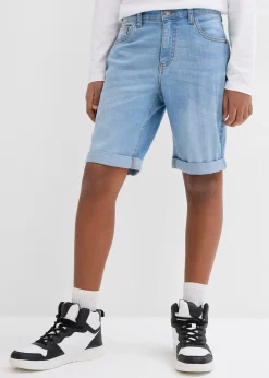 bonprix Bermuda en jean extensible à taille réglable, slim|Enfant Vêtements Enfant|Garçons 9-16 Ans·Shorts