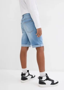 bonprix Bermuda en jean extensible à taille réglable, slim|Enfant Vêtements Enfant|Garçons 9-16 Ans·Shorts