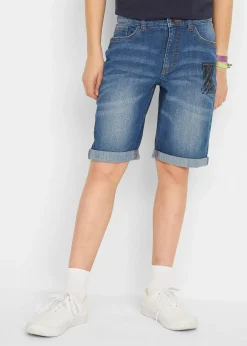 Enfant bonprix Vêtements Enfant|Garçons 9-16 Ans·Shorts|Bermuda en jean extensible, slim