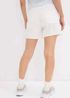 Femme bonprix Shorts|Jeans|Bermuda en jean taille mi-haute, peu extensible
