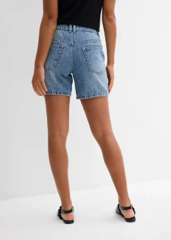 bonprix Bermuda en jean taille mi-haute, peu extensible|Femme Shorts|Jeans