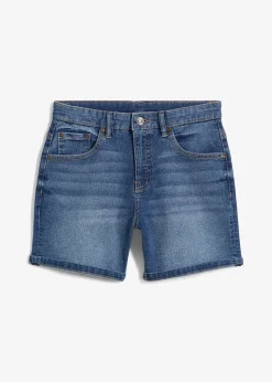 Enfant bonprix Vêtements Enfant|Filles 9-16 Ans·Shorts|Bermuda en jean, taille mi-haute