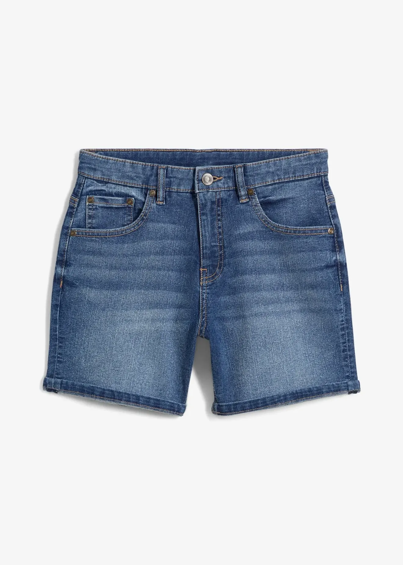 Enfant bonprix Vêtements Enfant|Filles 9-16 Ans·Shorts|Bermuda en jean, taille mi-haute