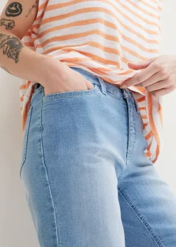 bonprix Bermuda en jean, taille mi-haute|Femme Shorts|Jeans