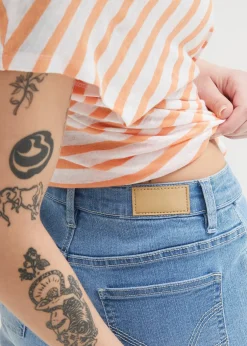 bonprix Bermuda en jean, taille mi-haute|Femme Shorts|Jeans