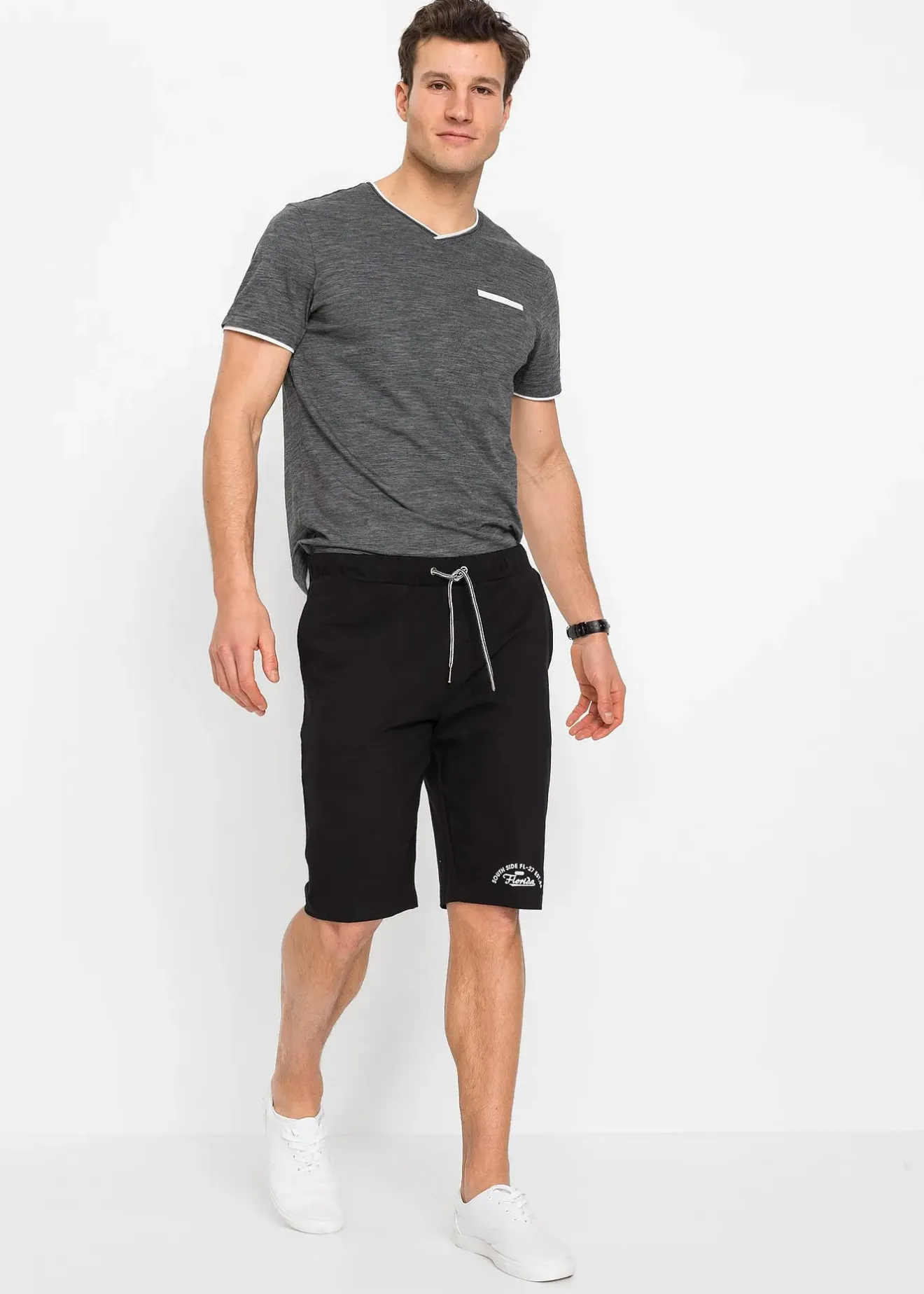 Homme bonprix Shorts|Vêtements De Sport|Bermuda en jersey 100% coton