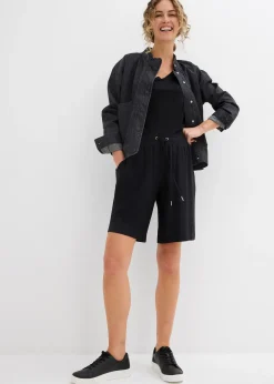 Femme bonprix Shorts|Basiques|Bermuda en jersey de viscose fluide