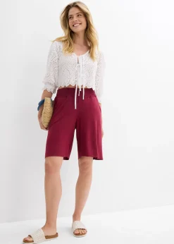 Femme bonprix Shorts|Pantalons|Bermuda en jersey viscose