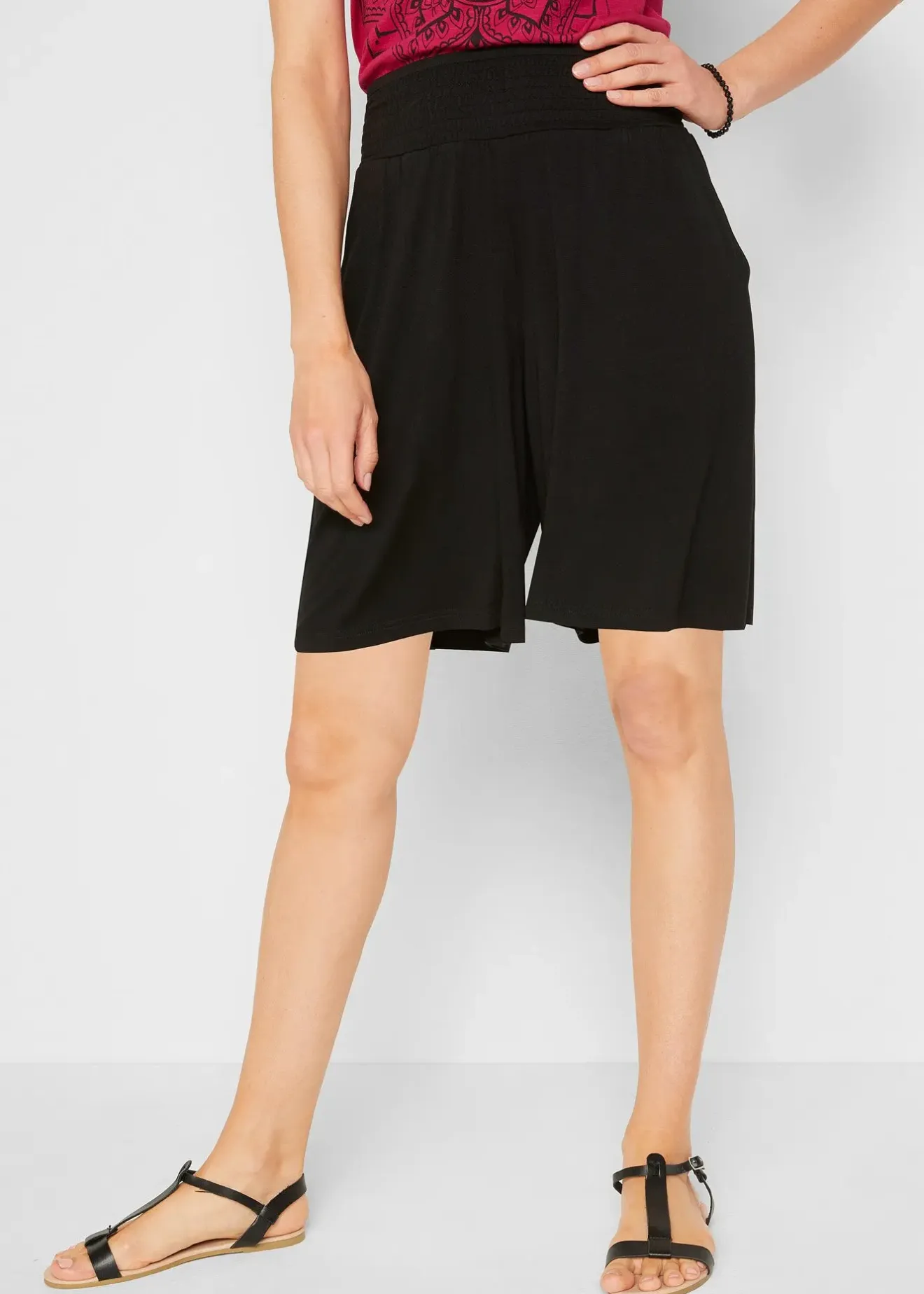 bonprix Bermuda en jersey viscose|Femme Shorts|Pantalons