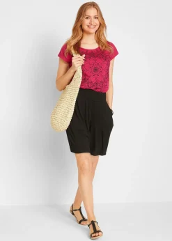 bonprix Bermuda en jersey viscose|Femme Shorts|Pantalons