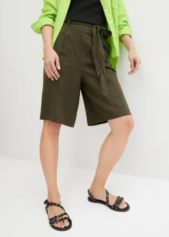 bonprix Bermuda en lin mélangé|Femme Shorts|Pantalons