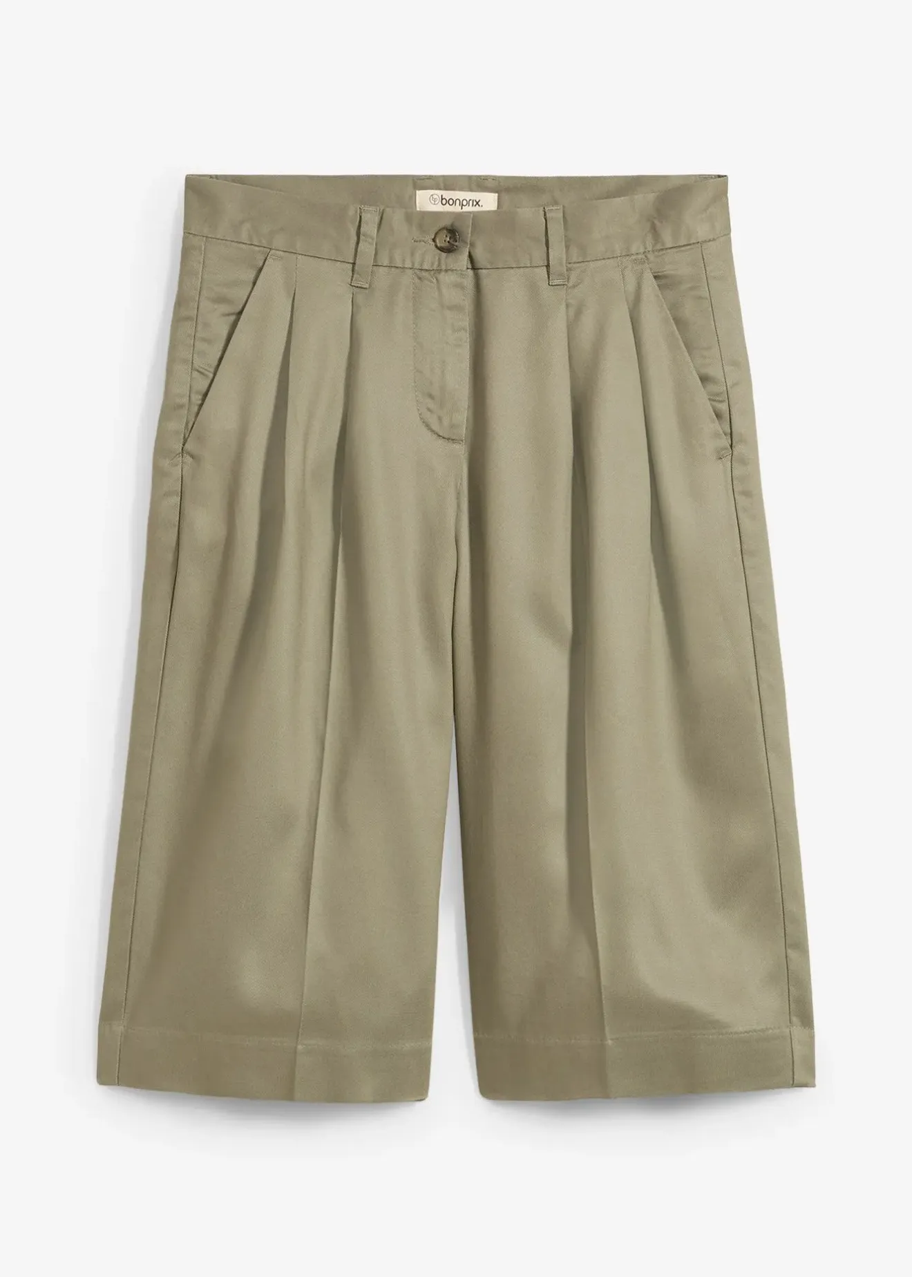 Femme bonprix Shorts|Pantalons|Bermuda en Lyocell fluide