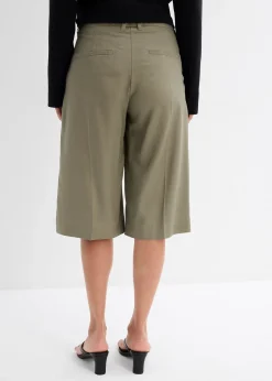 Femme bonprix Shorts|Pantalons|Bermuda en Lyocell fluide