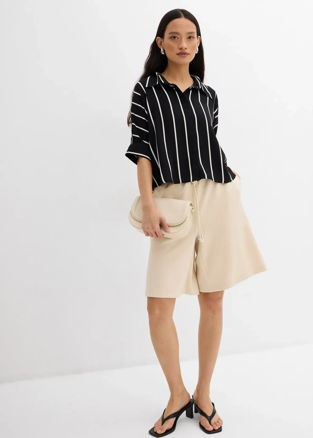 Femme bonprix Shorts|Pantalons|Bermuda en matière néoprène