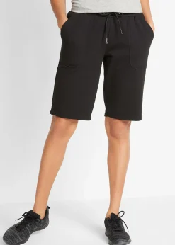 Femme bonprix Shorts|Basiques|Bermuda en molleton 100% coton