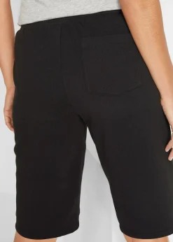 Femme bonprix Shorts|Basiques|Bermuda en molleton 100% coton