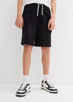 Enfant bonprix Vêtements Enfant|Garçons 9-16 Ans·Shorts|Bermuda en molleton 100% coton à poches cargo
