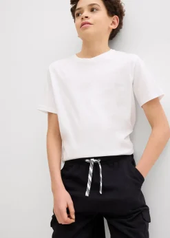 Enfant bonprix Vêtements Enfant|Garçons 9-16 Ans·Shorts|Bermuda en molleton 100% coton à poches cargo