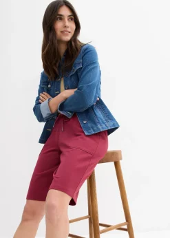 bonprix Bermuda en molleton 100% coton|Femme Shorts|Basiques