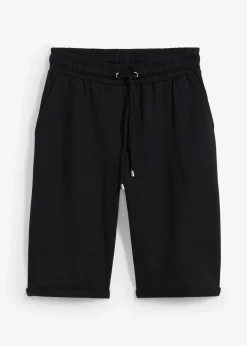 Femme bonprix Basiques|Sweats|Bermuda en molleton à ourlet